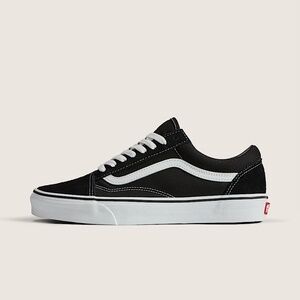 VANS Old Skool Shoe Black/White Size 7 Women’s